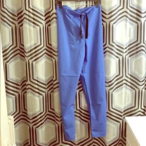 Basic mid blue scrub pants size Large